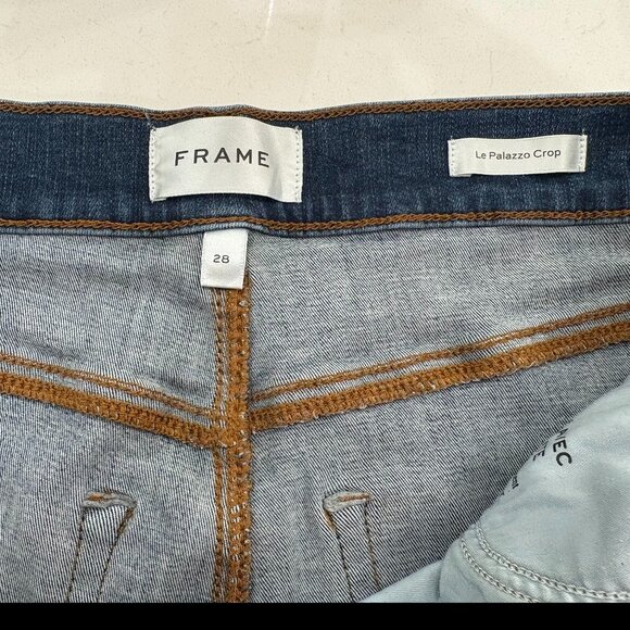 Frame Le Palazzo Crop Jeans size 28 - dark wash - Picture 3 of 4
